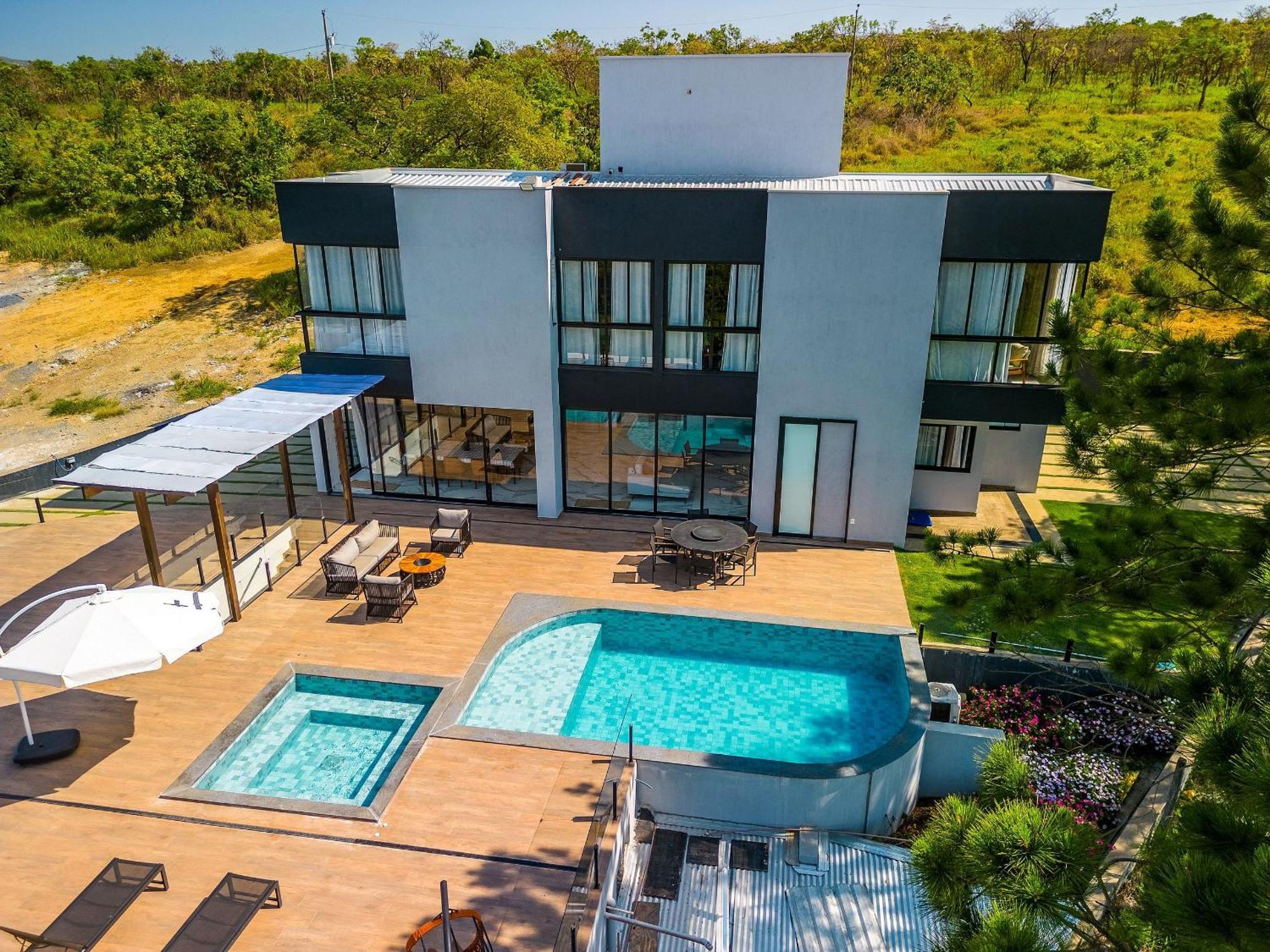 Pousada Com Piscina, Jacuzzi E Com Vista Em Capitolio - Casa Decore 外观 照片